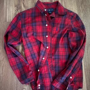 Ralph Lauren Red and Blue Checkered Shirt